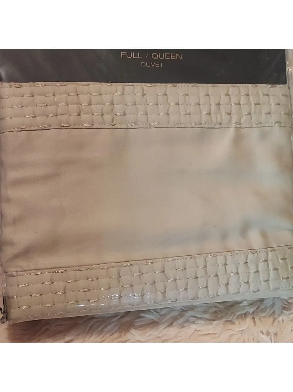 Donna Karan Silky Stripe Duvet Cover Full/Queen